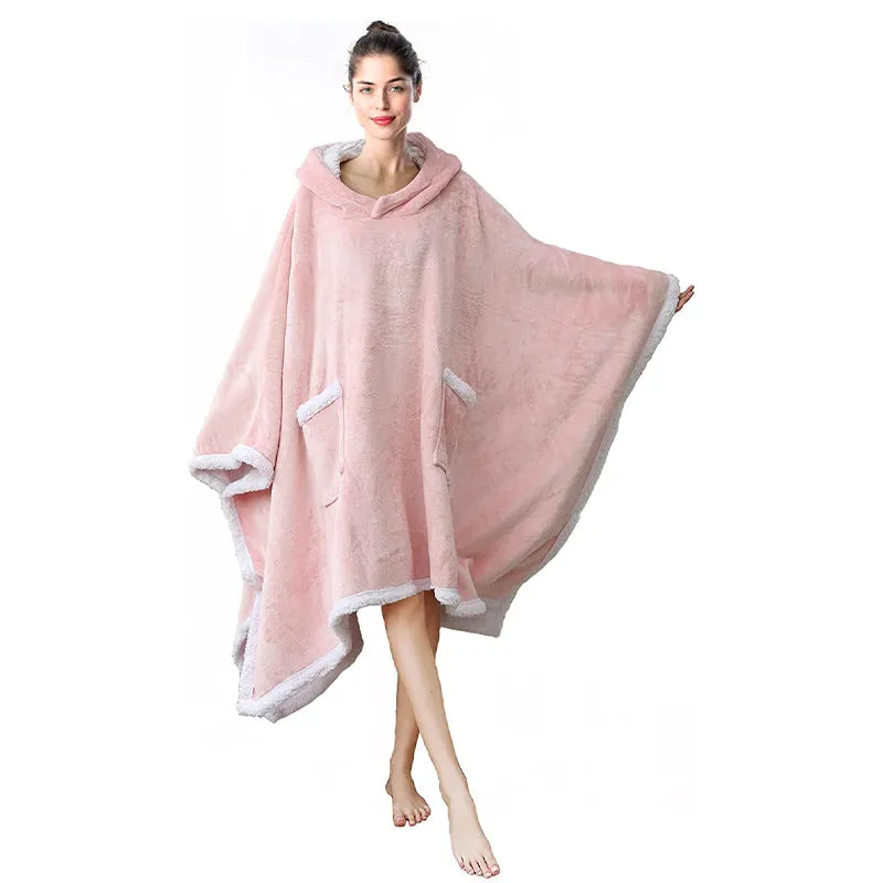 Oversized Hooded Cape Blanket