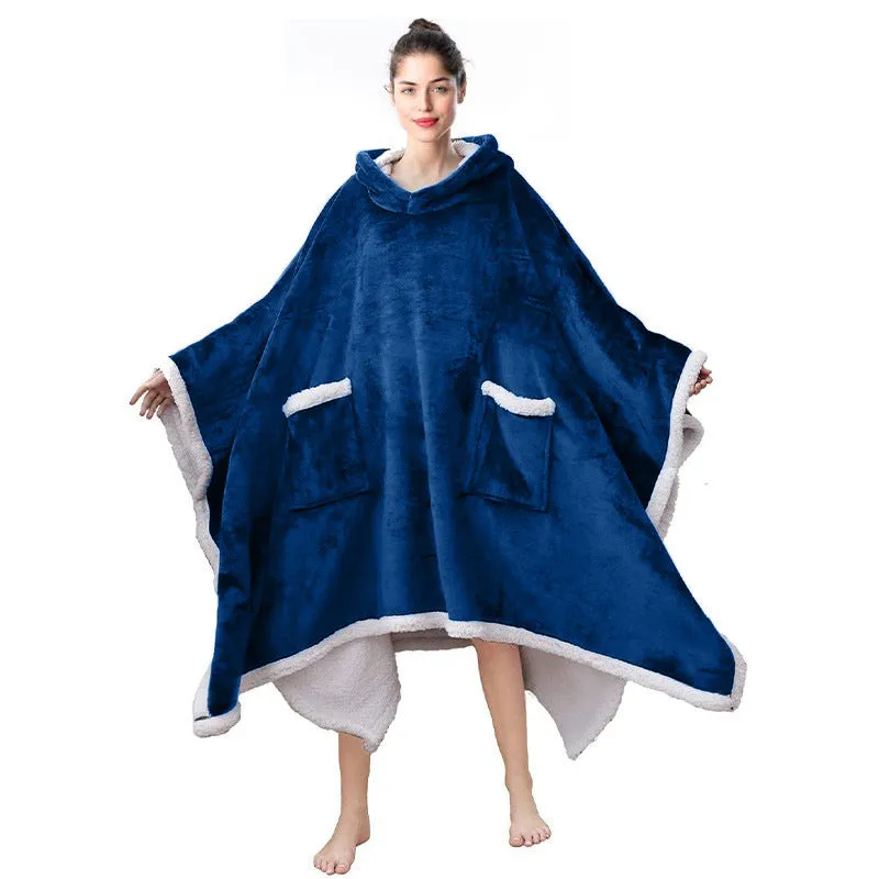 Oversized Hooded Cape Blanket