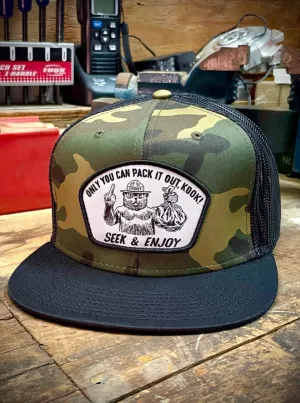 PACK IT OUT MESH BACK | BLACK CAMO