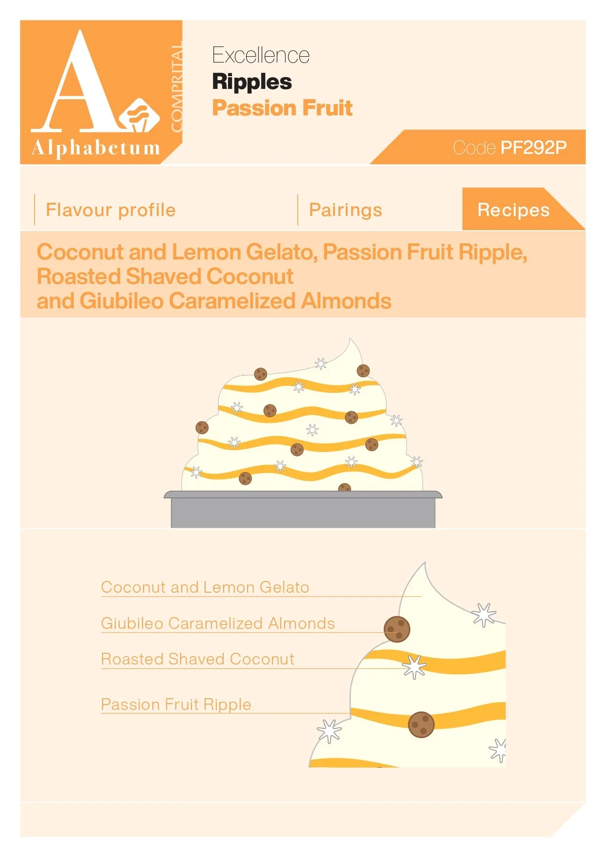 Passion Fruit Ripple - Case of 2 x 3.5 kg Units