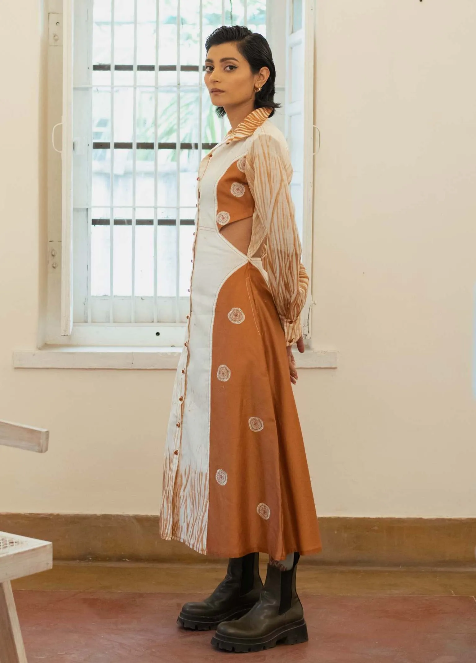 Pearl White Sepia Paradise Dress