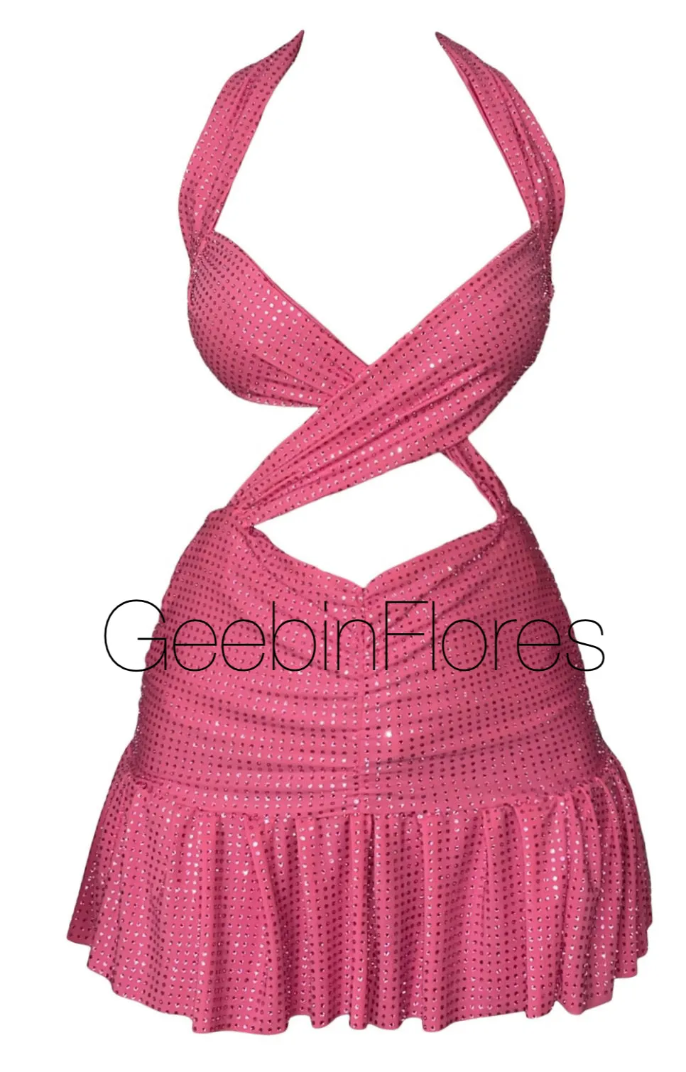 Perla Pink Crystal Dress
