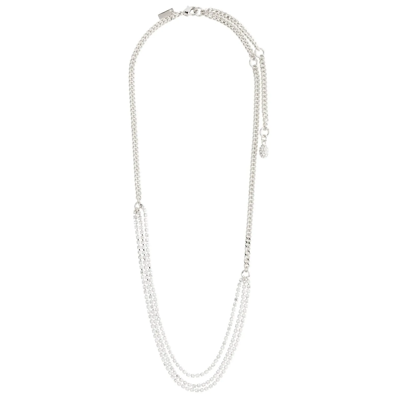 Pilgrim Blink Silver Layered Necklace