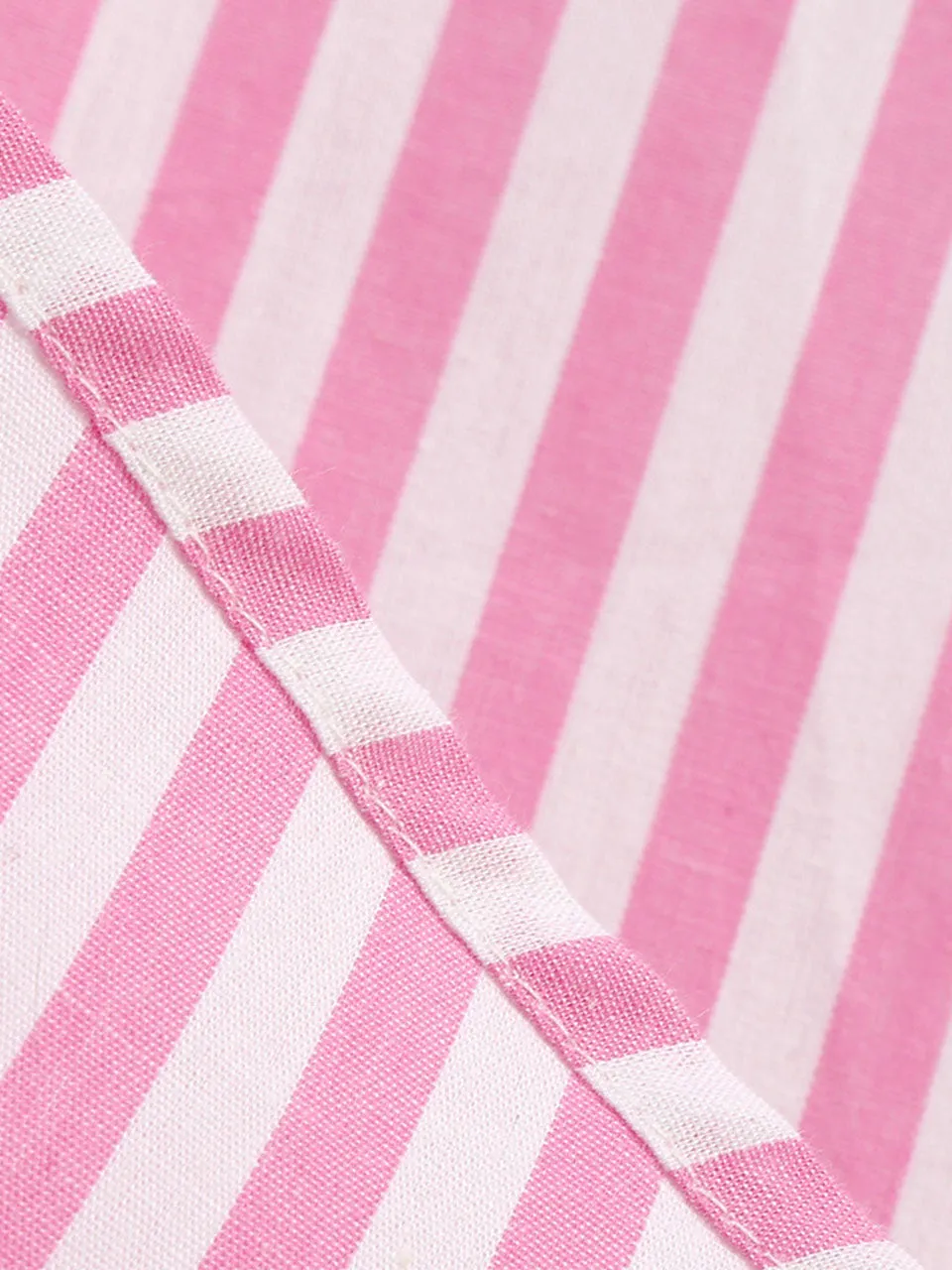 Pink And White Vertical Stripe Halter Barbie Same Style 1950S Vintage Dress