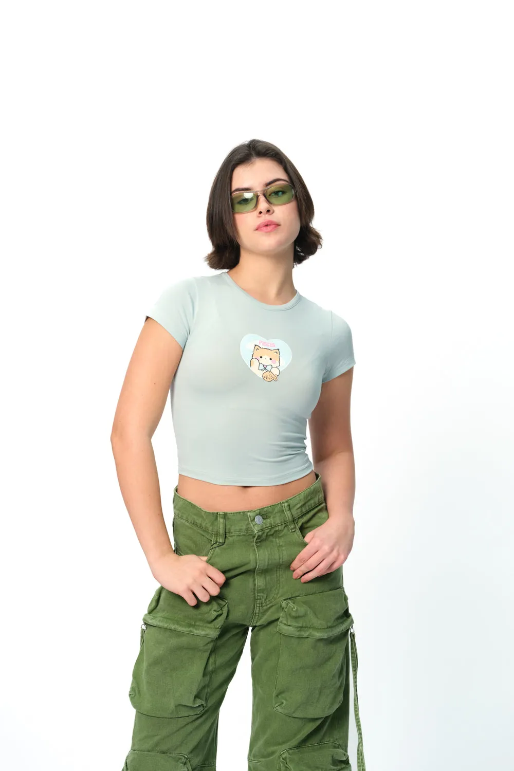 Pisces Power Long Length Baby Tee