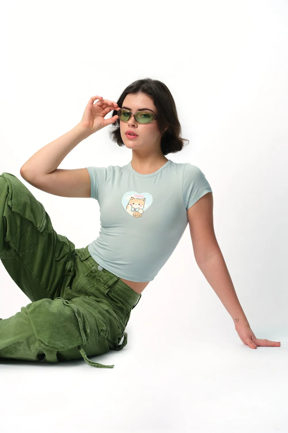 Pisces Power Long Length Baby Tee
