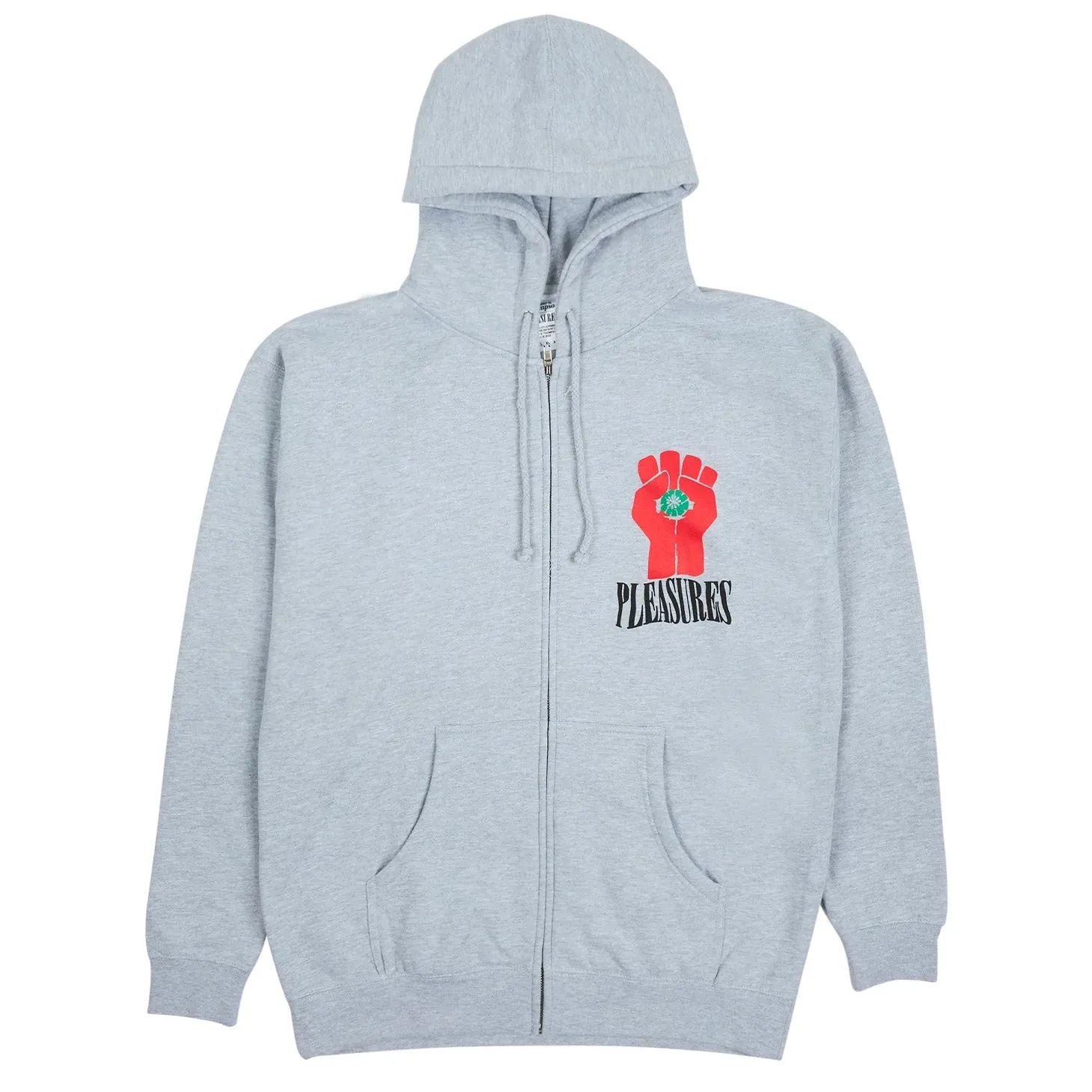 Pleasures Men HST Zip Hoodie Grey