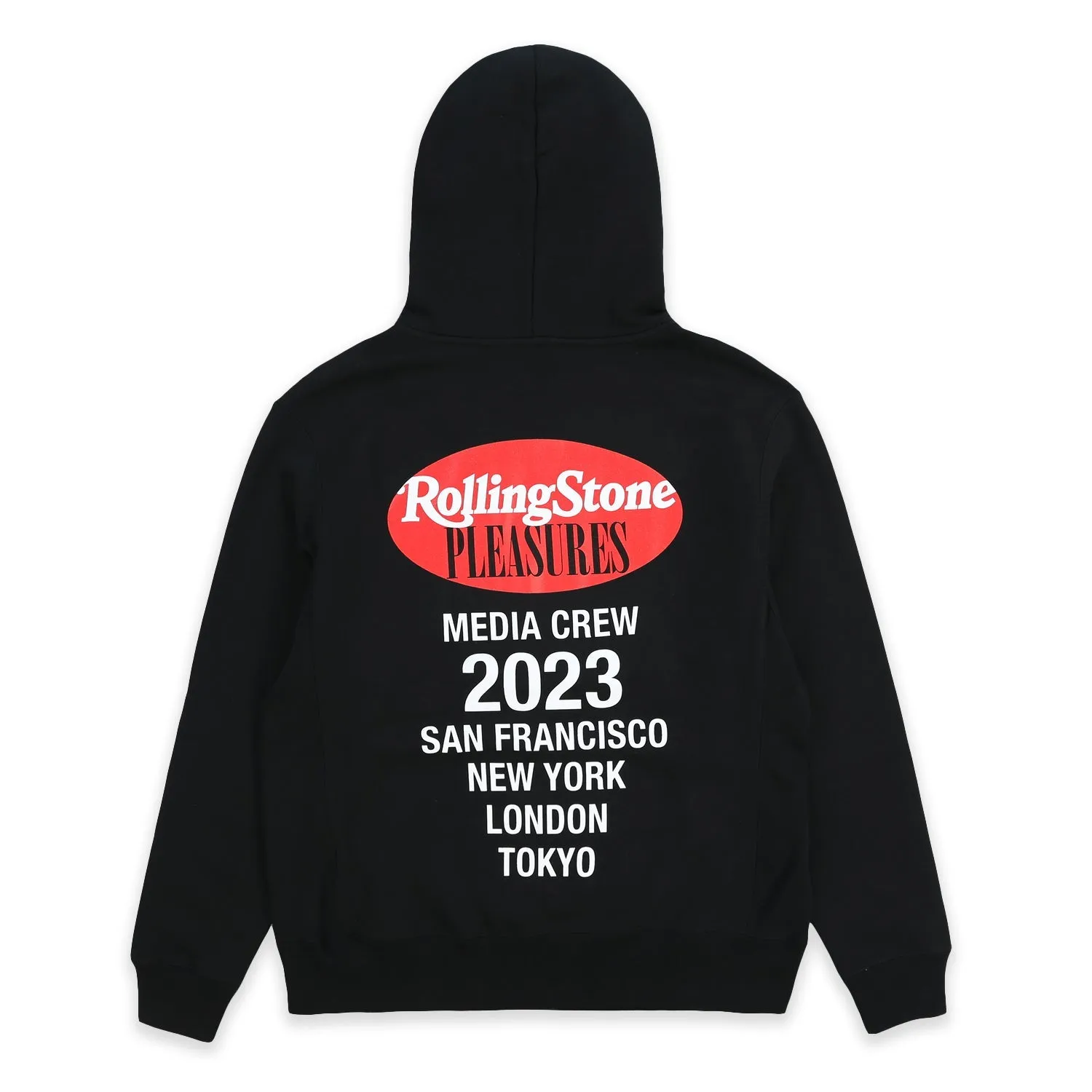 Pleasures Men Rolling Stone Hoodie Black