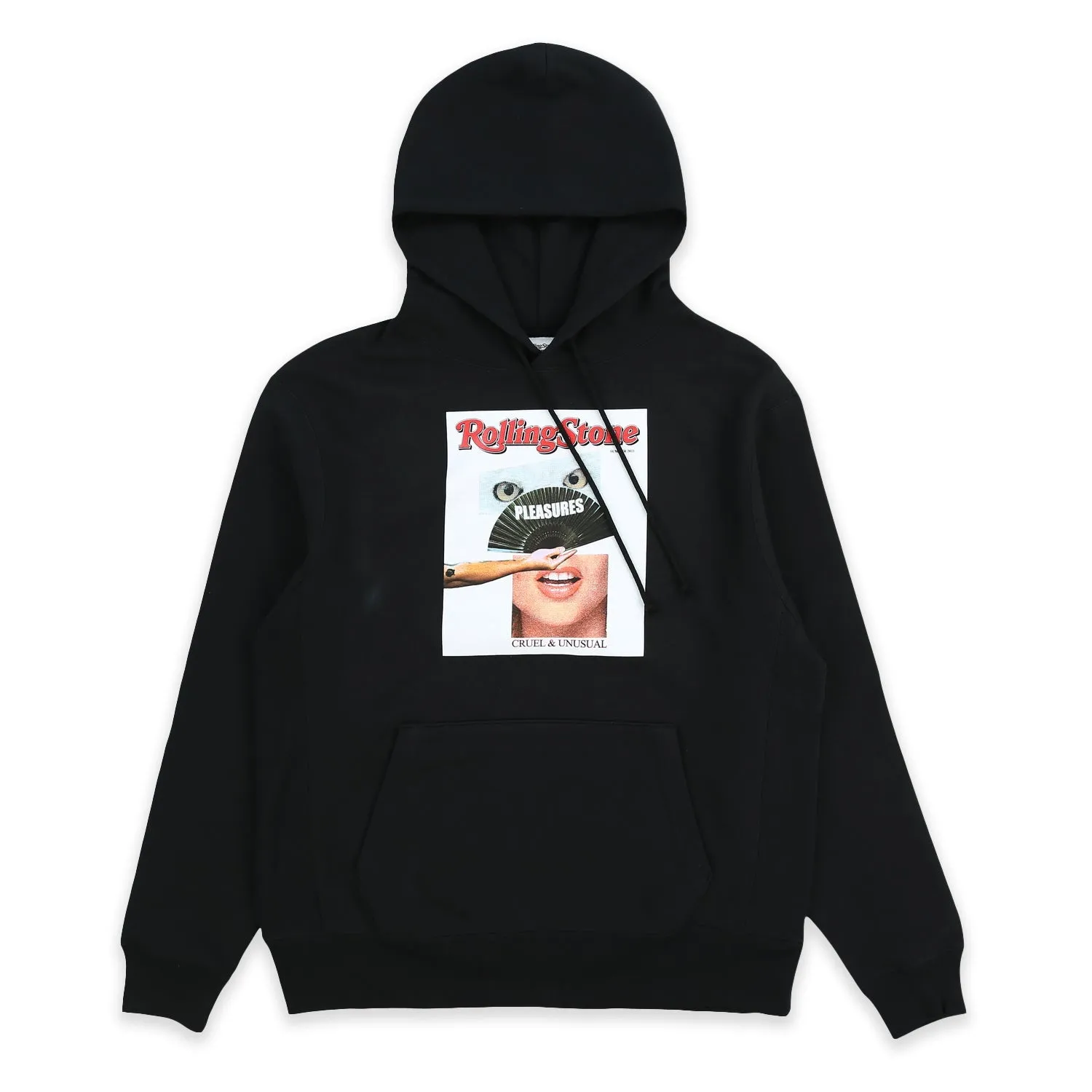 Pleasures Men Rolling Stone Hoodie Black