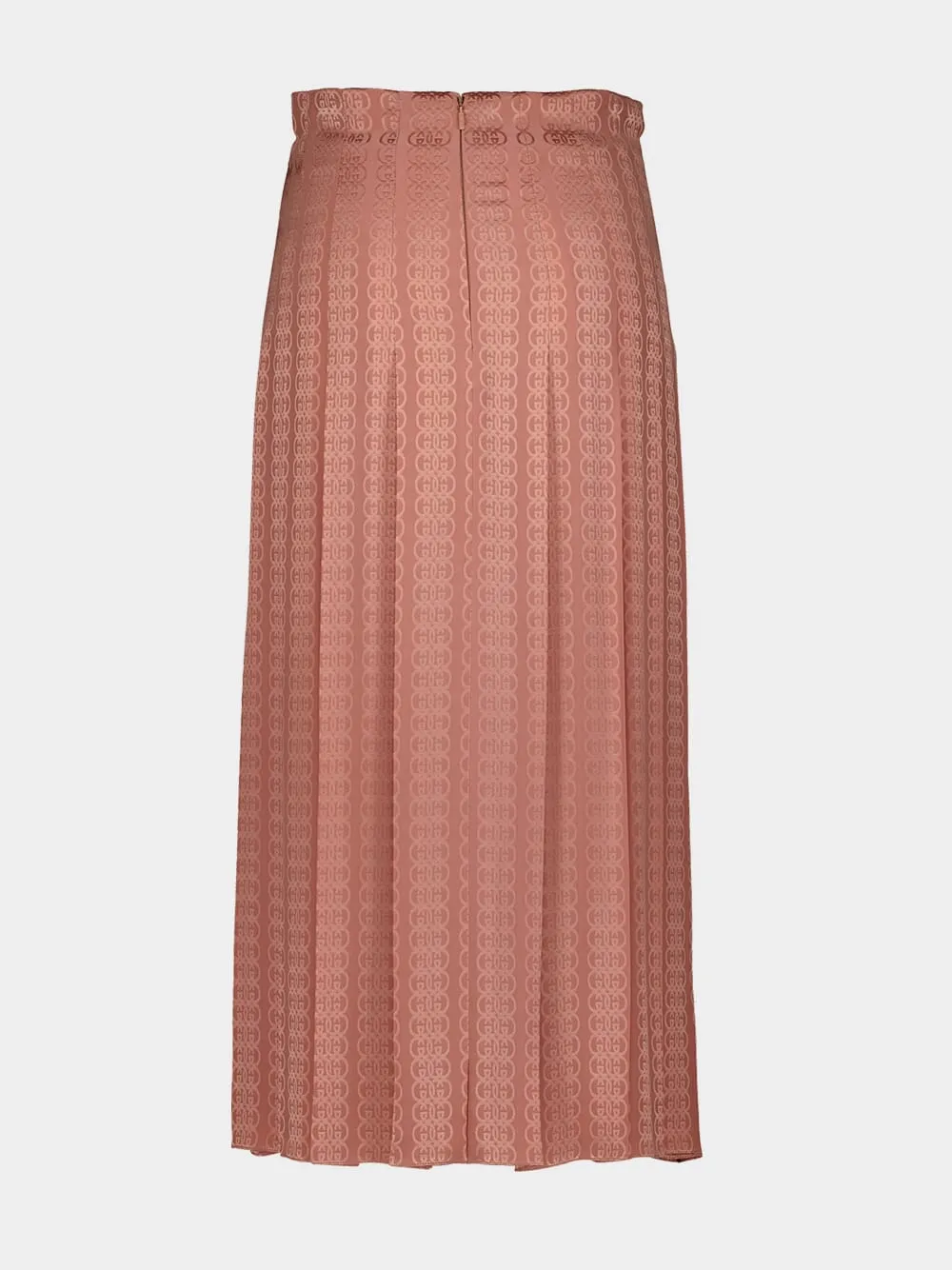 Pleated Silk Skirt