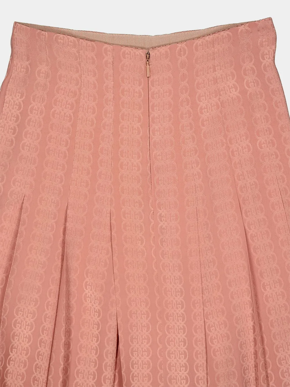 Pleated Silk Skirt