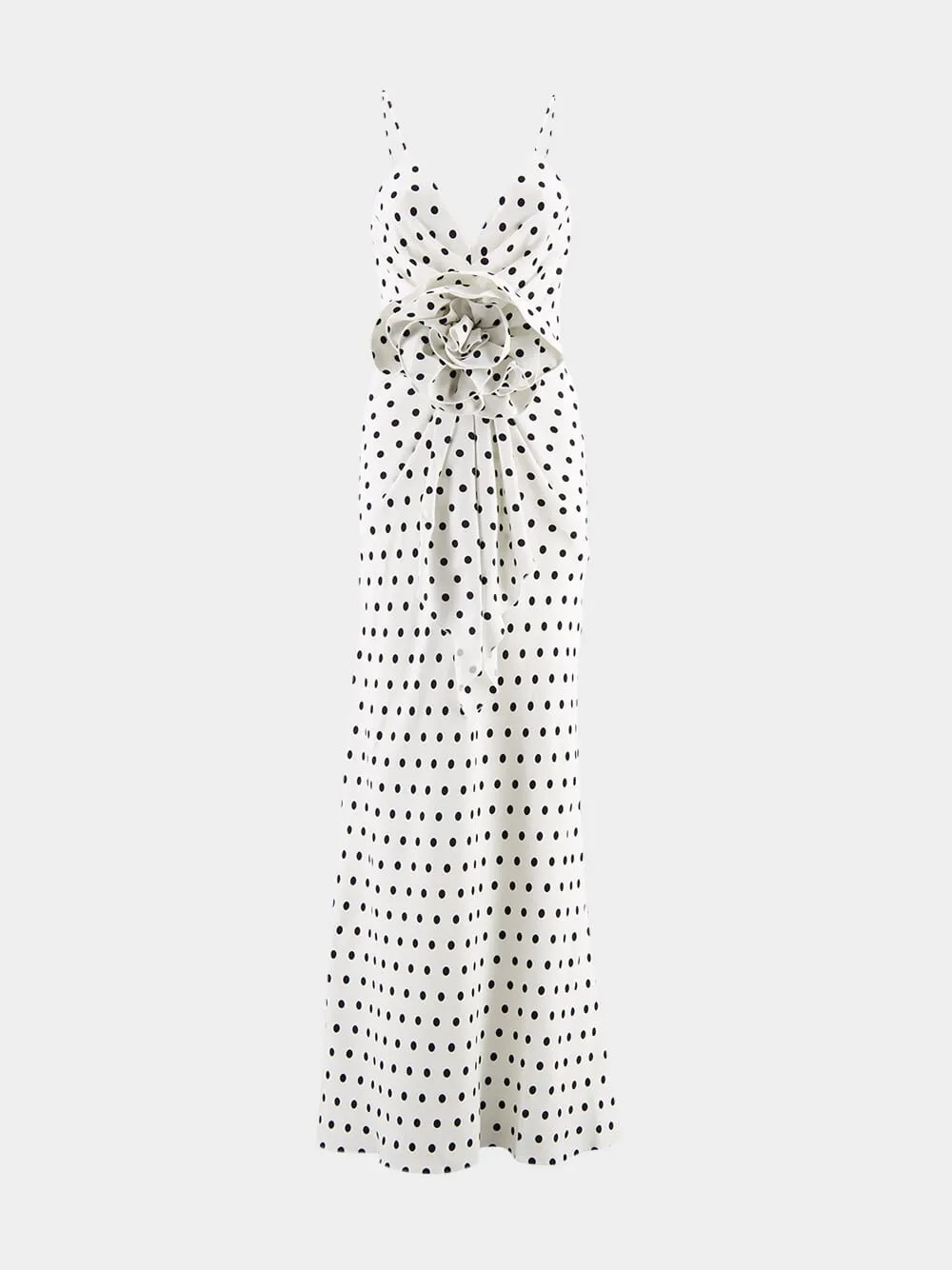 Polka Dots Printed Maxi Dress