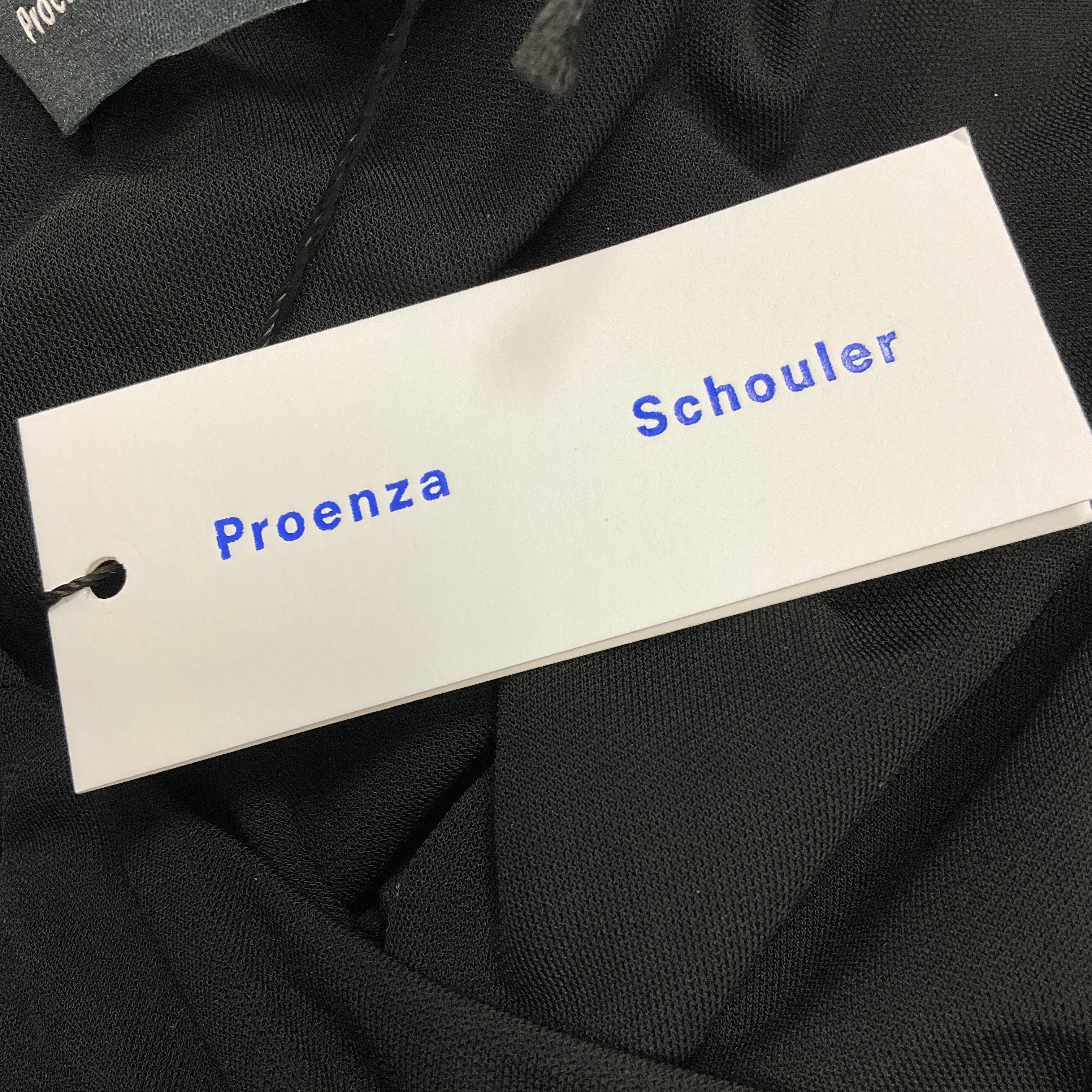 Proenza Schouler Black Viscose Jersey Blaire Dress