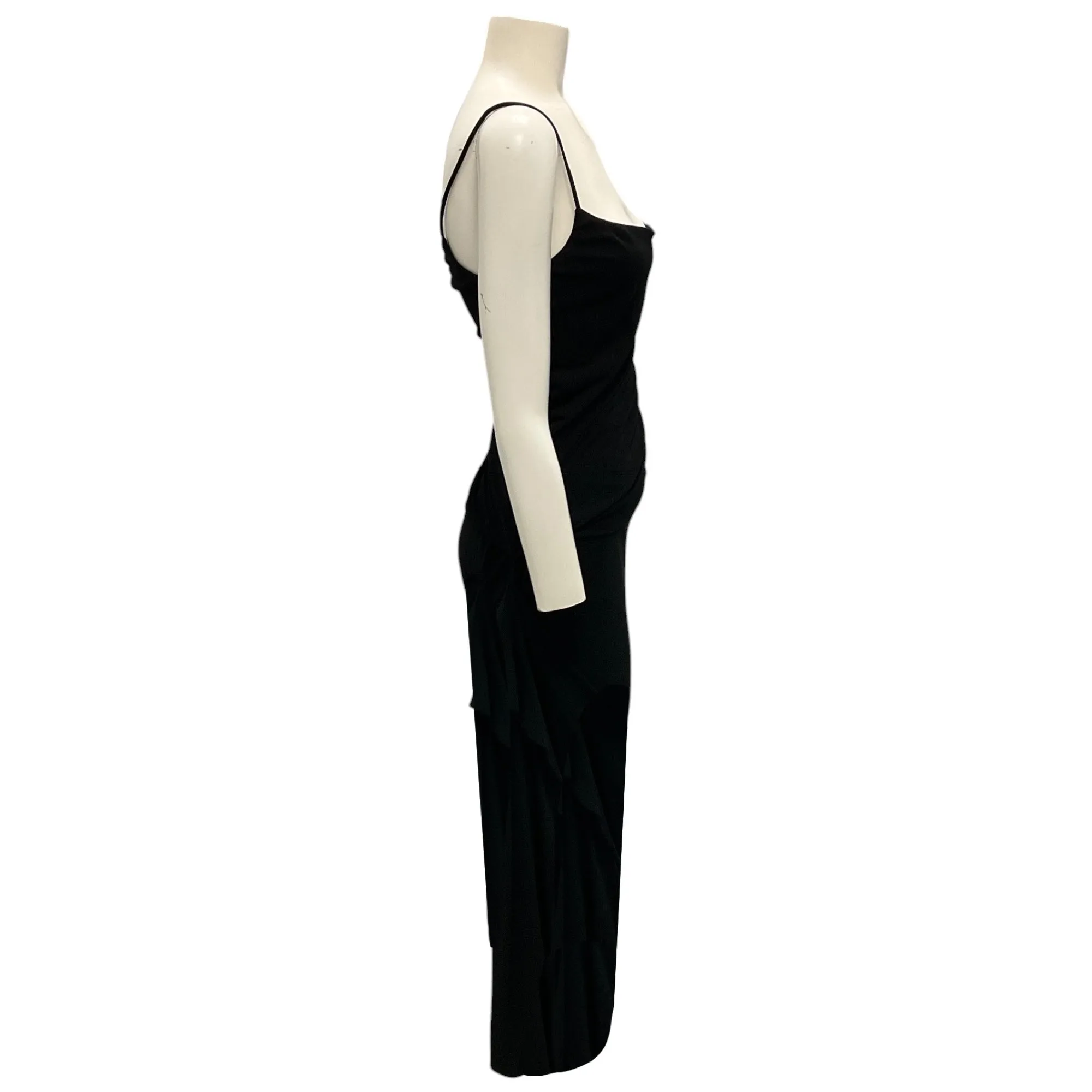 Proenza Schouler Black Viscose Jersey Blaire Dress