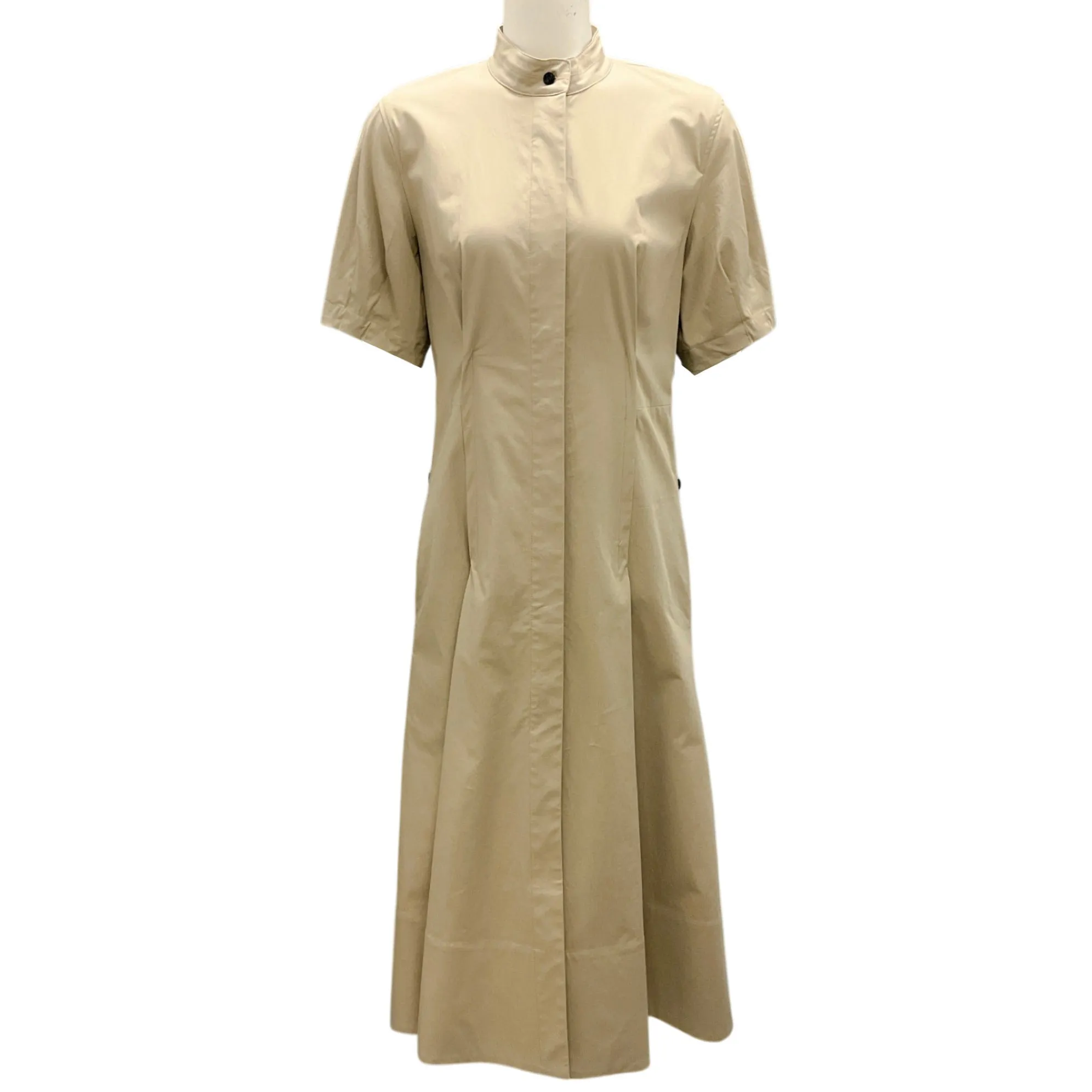 Proenza Schouler Khaki Eco Poplin Tracey Dress