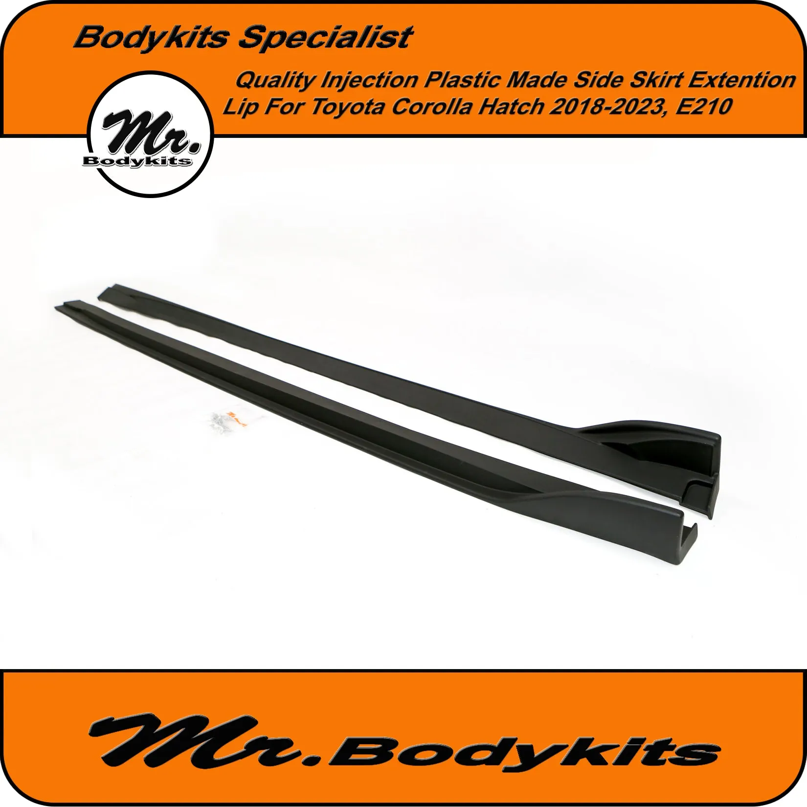 Quality Made Injection Plastic TM Side Skirt Extension For Toyota Corolla Hatch 2018-2024