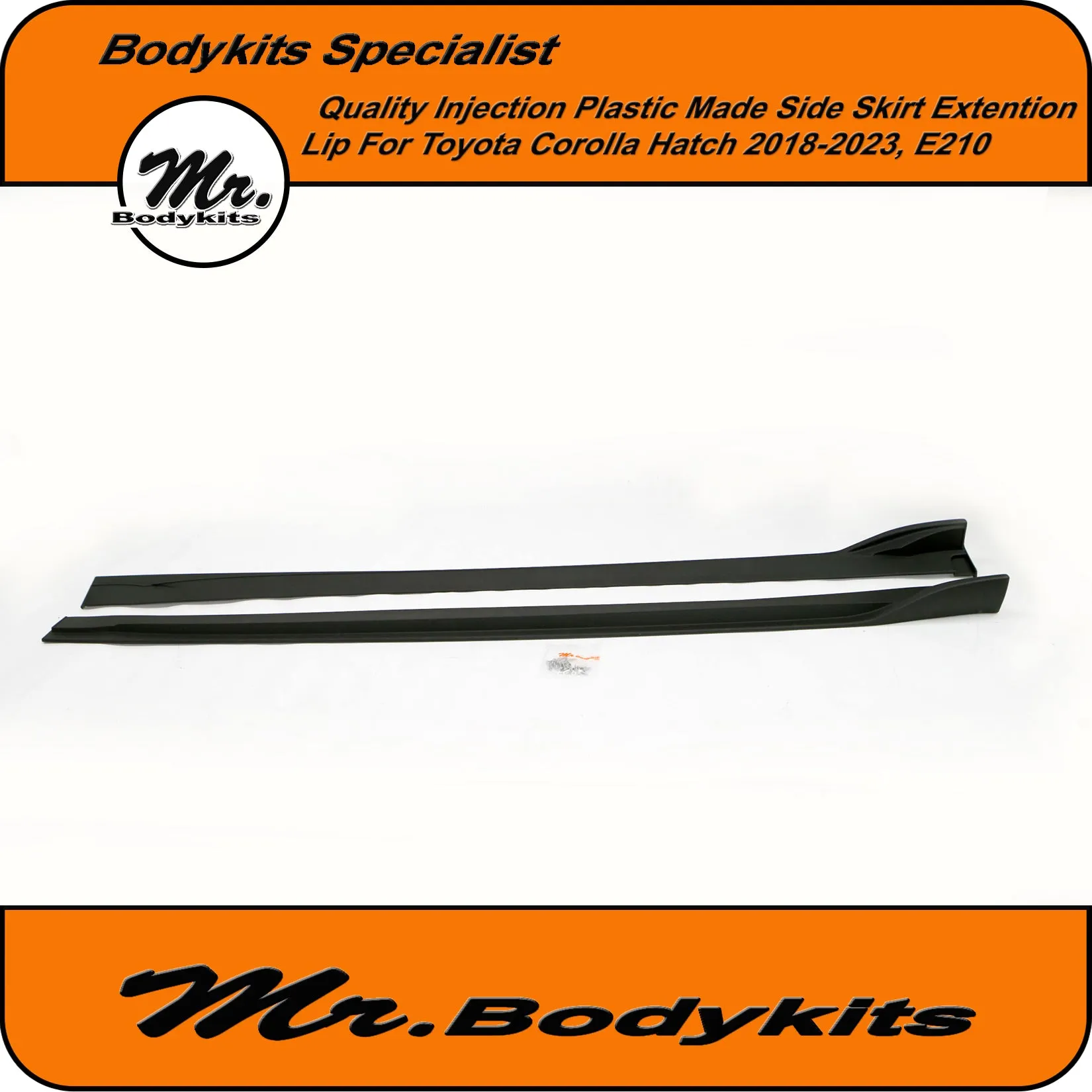 Quality Made Injection Plastic TM Side Skirt Extension For Toyota Corolla Hatch 2018-2024