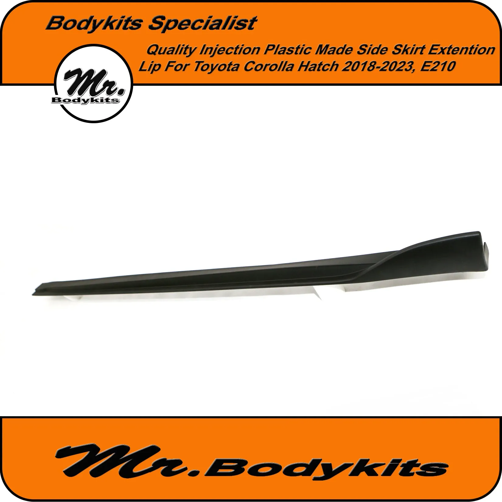 Quality Made Injection Plastic TM Side Skirt Extension For Toyota Corolla Hatch 2018-2024