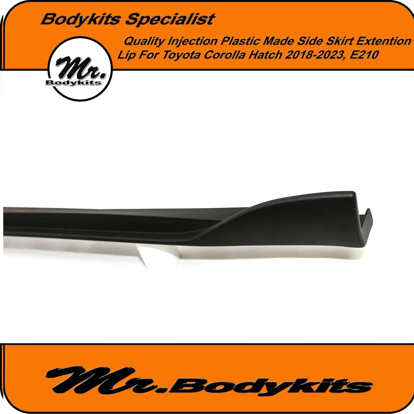 Quality Made Injection Plastic TM Side Skirt Extension For Toyota Corolla Hatch 2018-2024