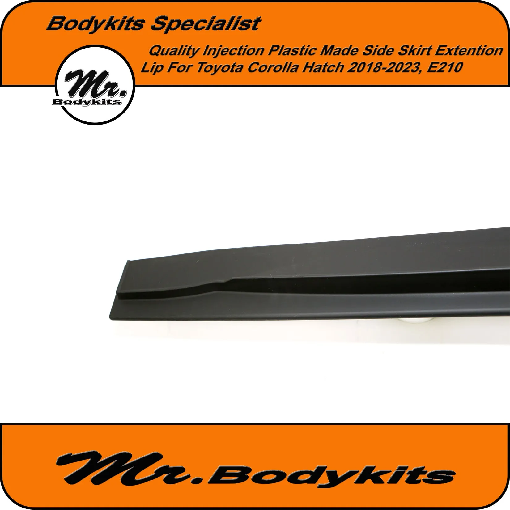 Quality Made Injection Plastic TM Side Skirt Extension For Toyota Corolla Hatch 2018-2024