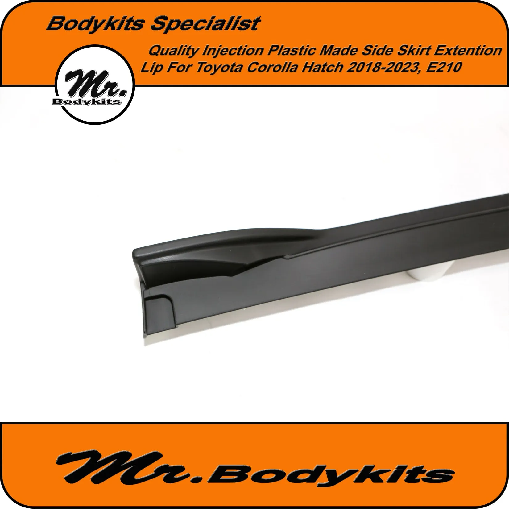 Quality Made Injection Plastic TM Side Skirt Extension For Toyota Corolla Hatch 2018-2024