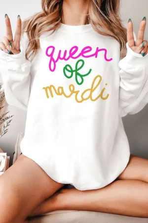 QUEEN OF MARDI OVERSIZED SWEATSHIRT