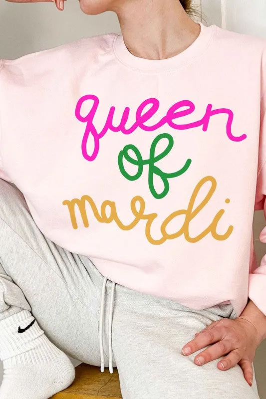 QUEEN OF MARDI OVERSIZED SWEATSHIRT