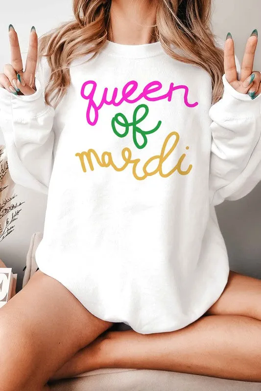 QUEEN OF MARDI OVERSIZED SWEATSHIRT