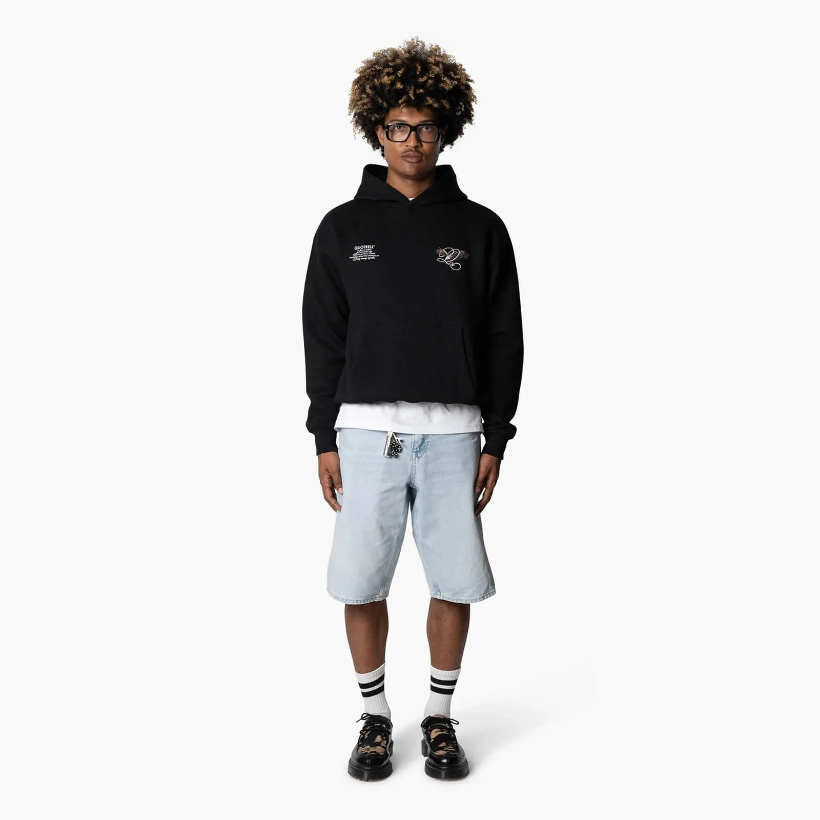 RAPTOR HOODIE | BLACK/WHITE