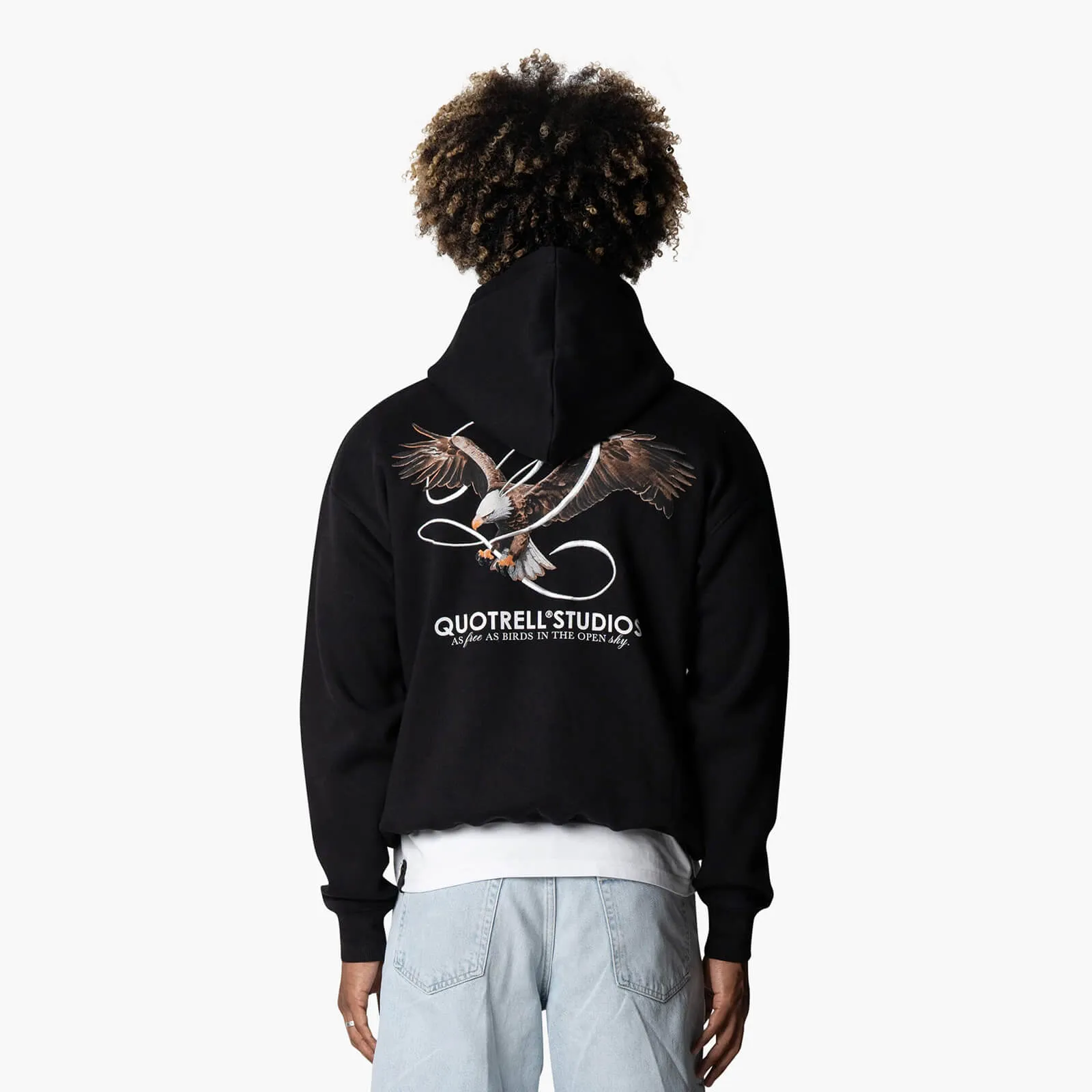 RAPTOR HOODIE | BLACK/WHITE