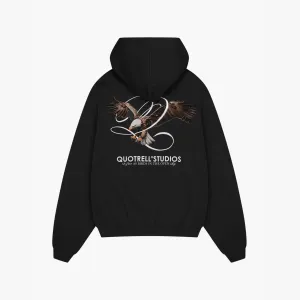 RAPTOR HOODIE | BLACK/WHITE