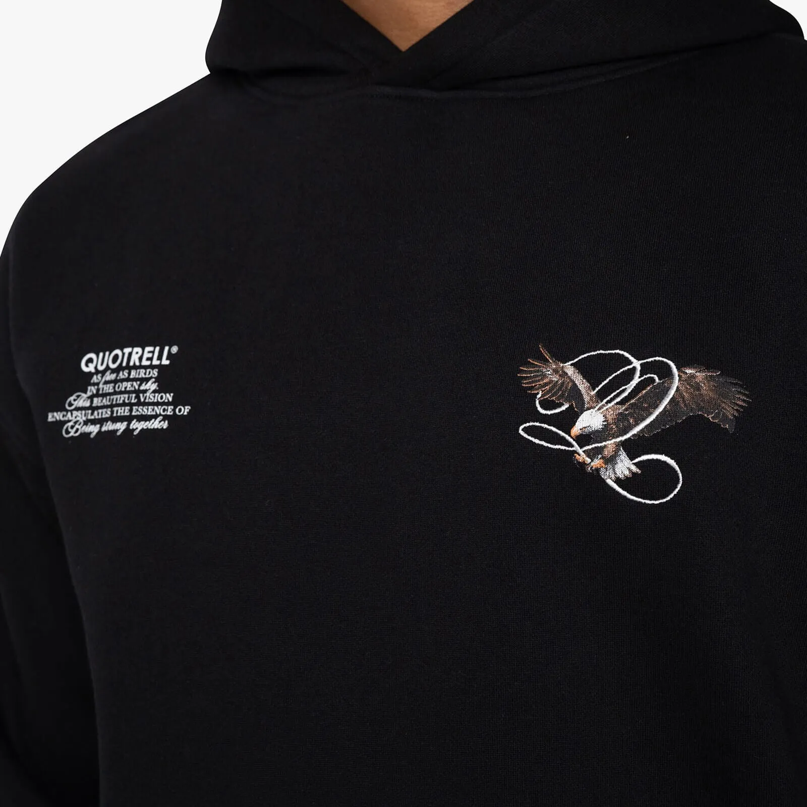 RAPTOR HOODIE | BLACK/WHITE