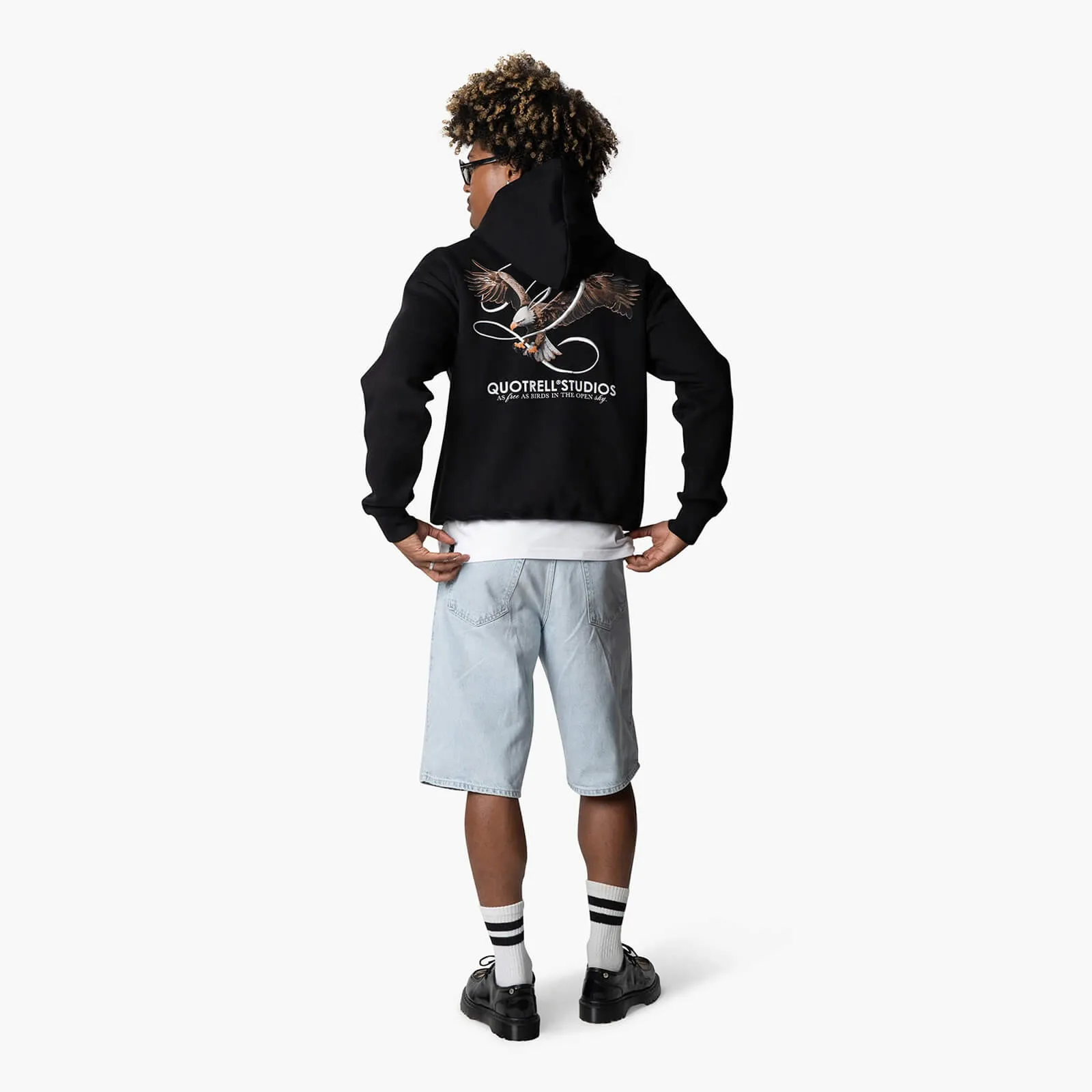 RAPTOR HOODIE | BLACK/WHITE
