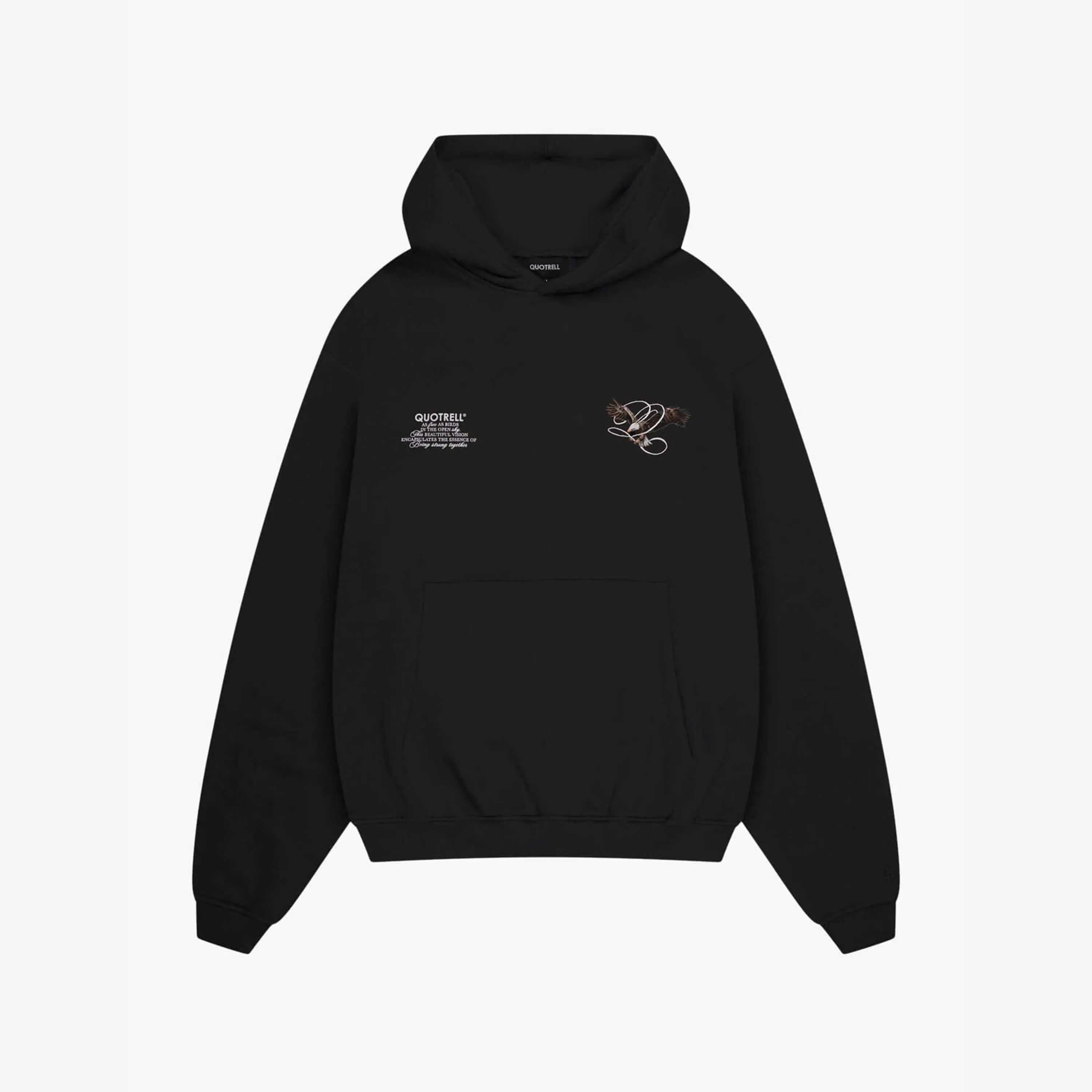 RAPTOR HOODIE | BLACK/WHITE