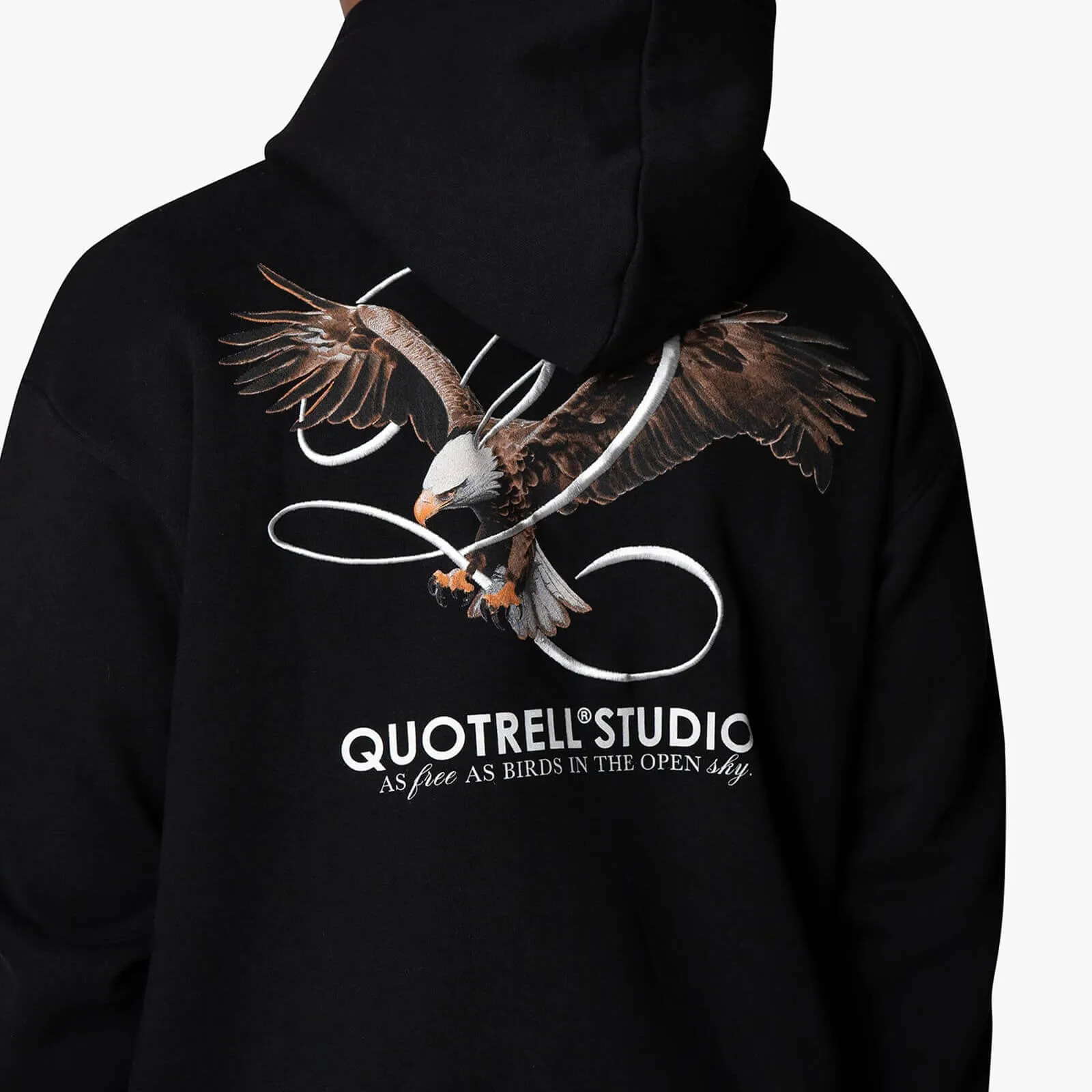 RAPTOR HOODIE | BLACK/WHITE