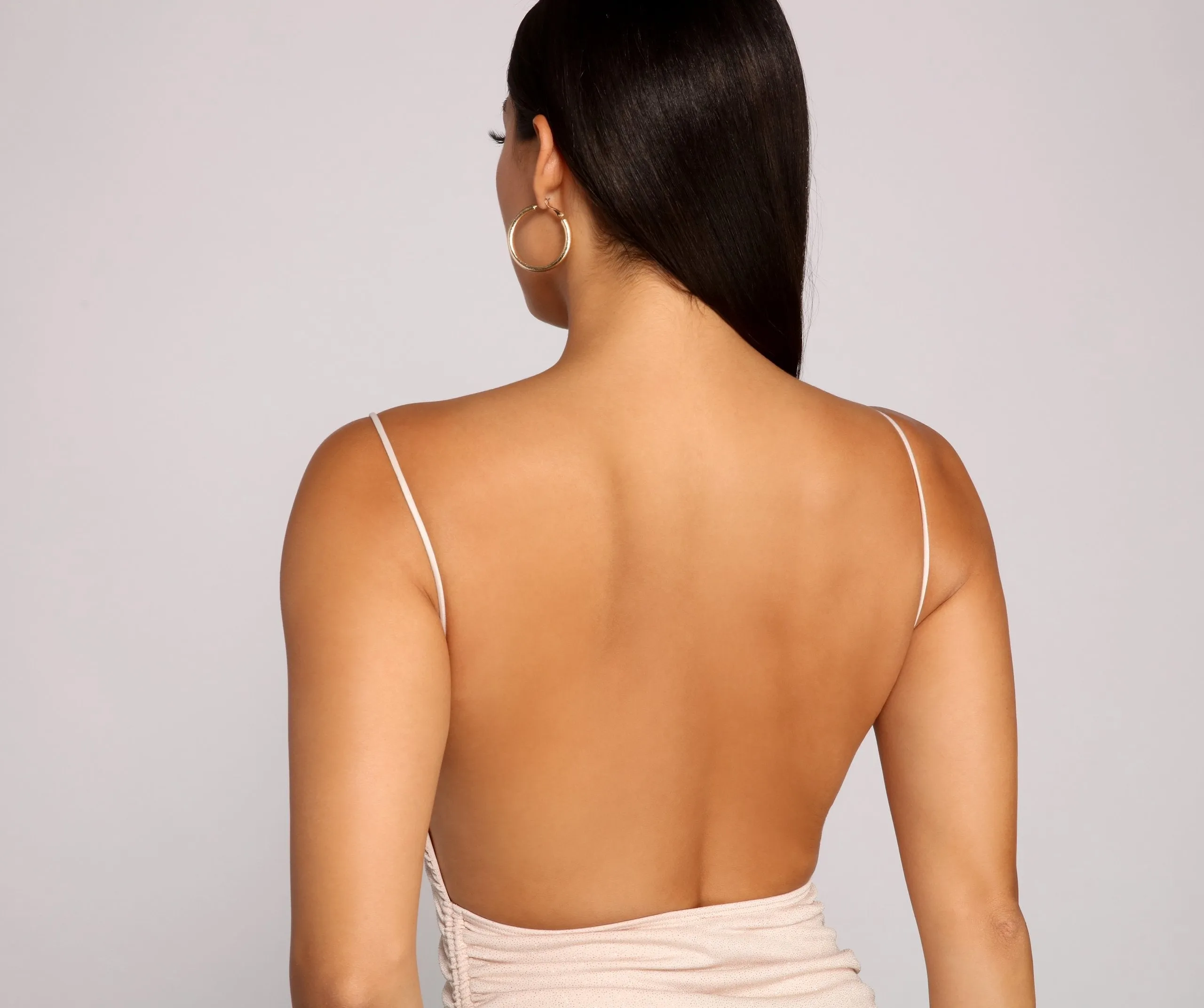 Ready To Glow Charming Ruched Mini Dress