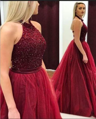 Red Long Floor Length Prom Dresses, Side Split Prom Dresses, Beading Prom Dresses, One-shoulder Prom Dresses, TYP0255
