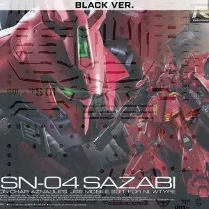RG Sazabi Waterslide Decals [Black Ver.]