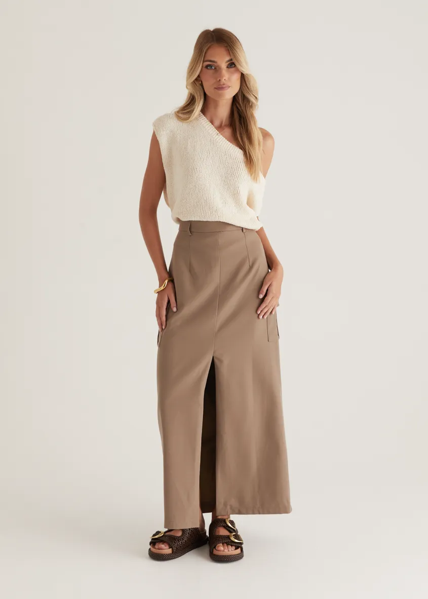 Rhetta Maxi Skirt - Khaki