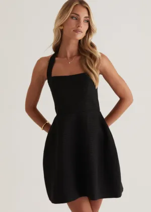 Rhodes Halter Dress - Black
