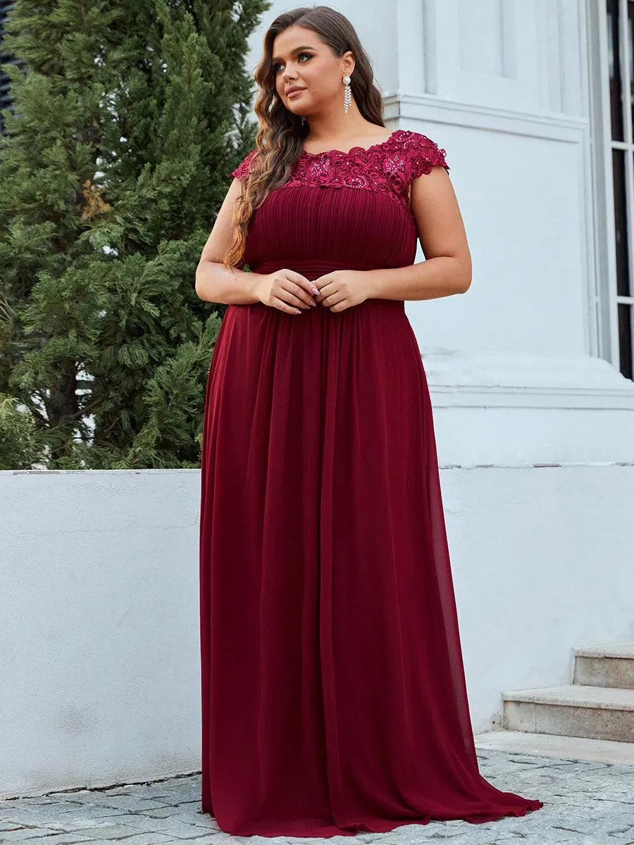 Robe mariage invitée élégante et flatteuse de grande taille