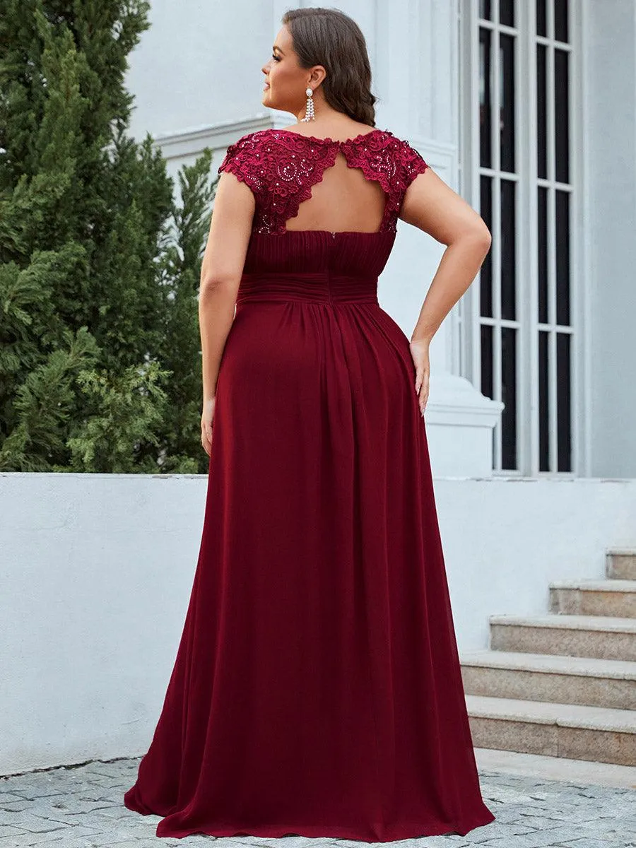 Robe mariage invitée élégante et flatteuse de grande taille