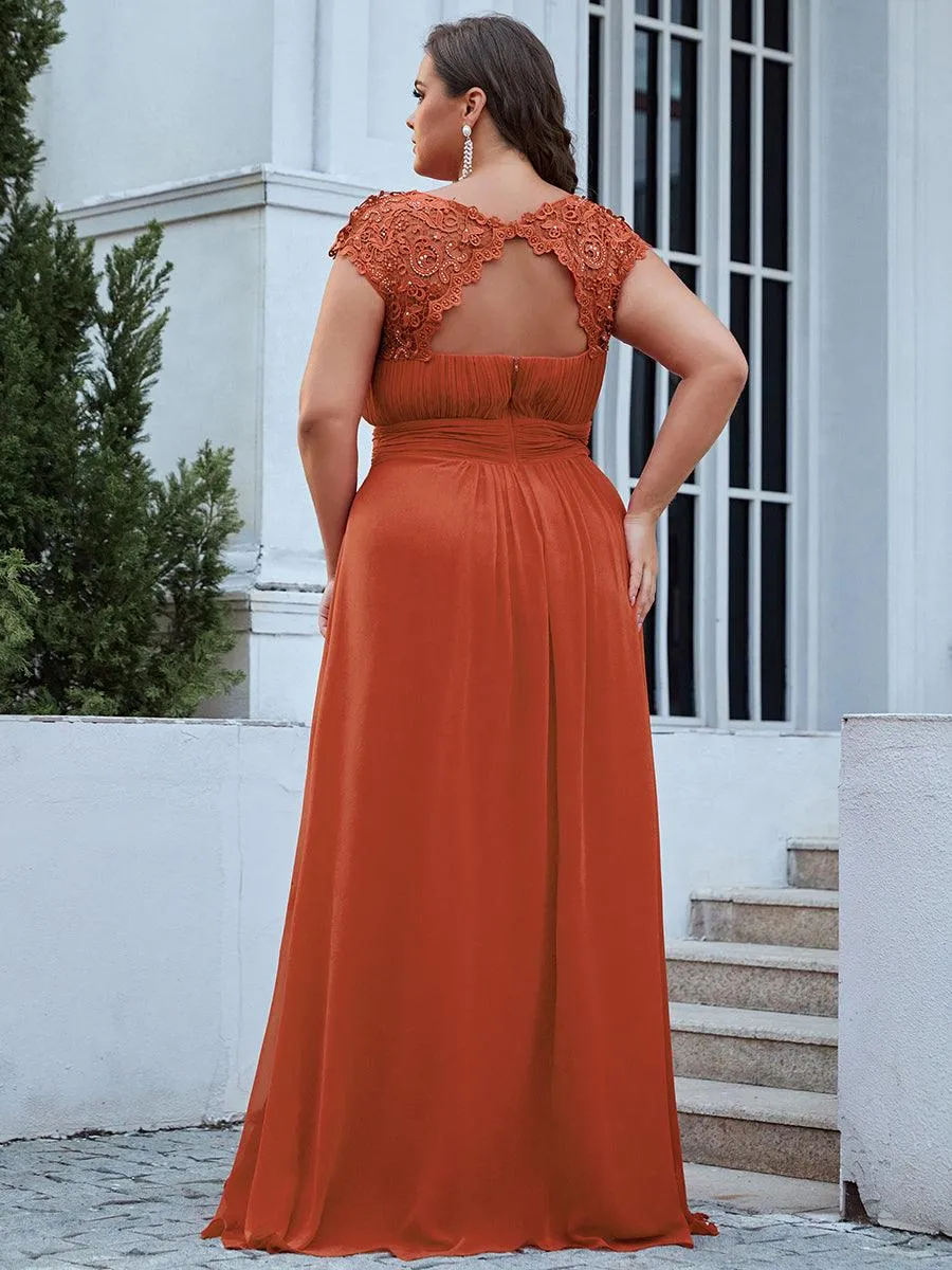 Robe mariage invitée élégante et flatteuse de grande taille