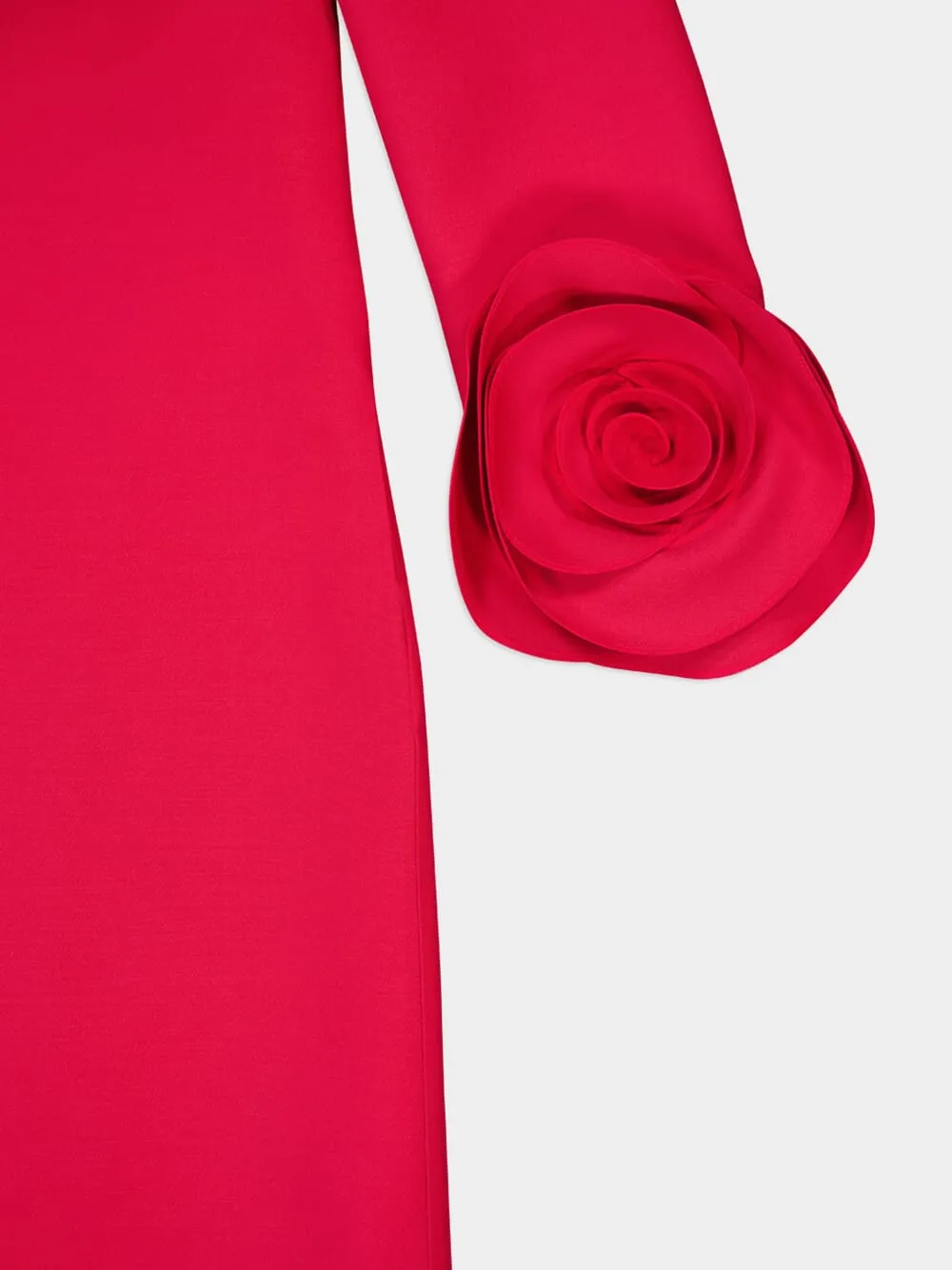 Rose Appliqué Detail Mini Dress