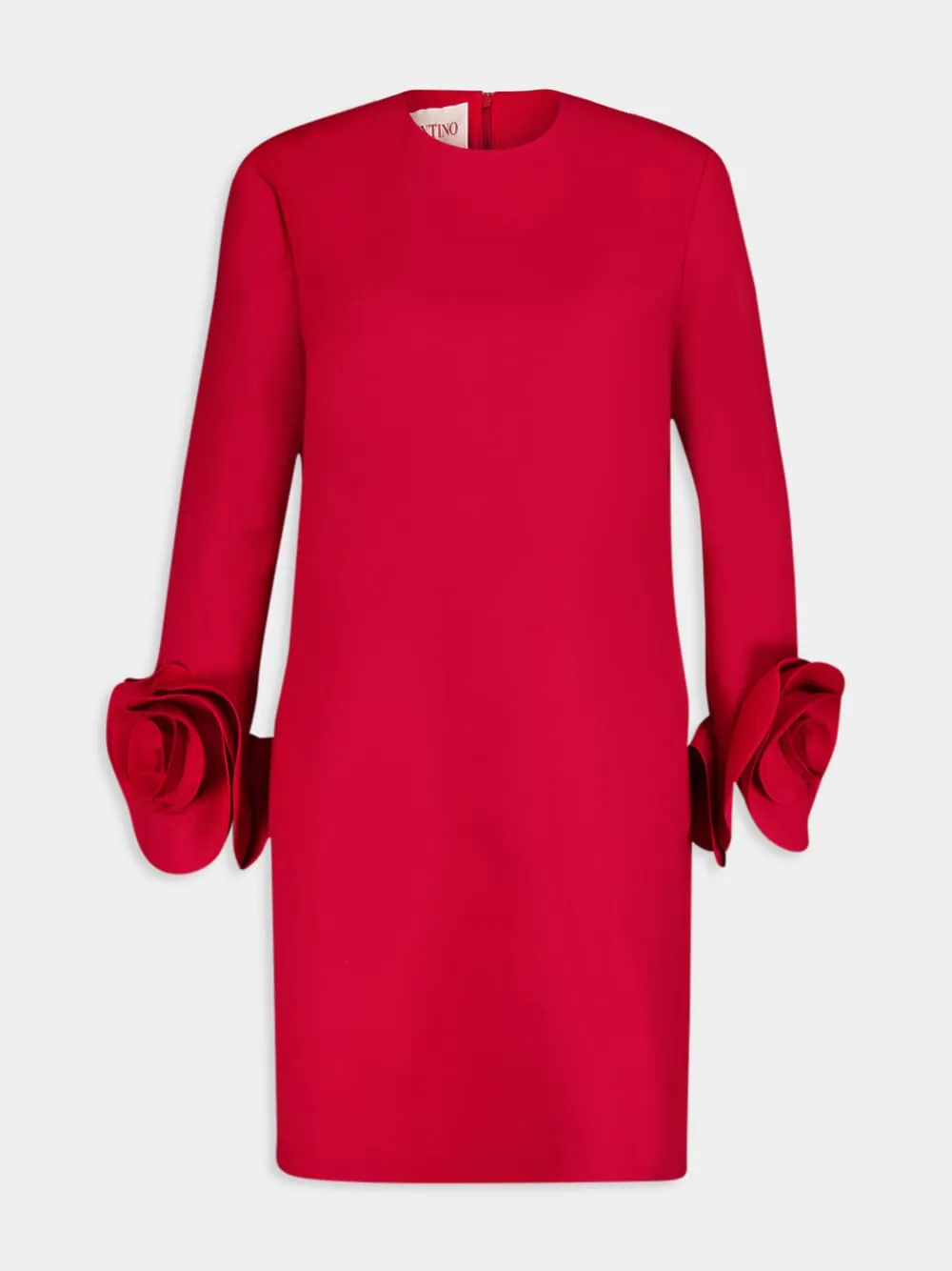 Rose Appliqué Detail Mini Dress