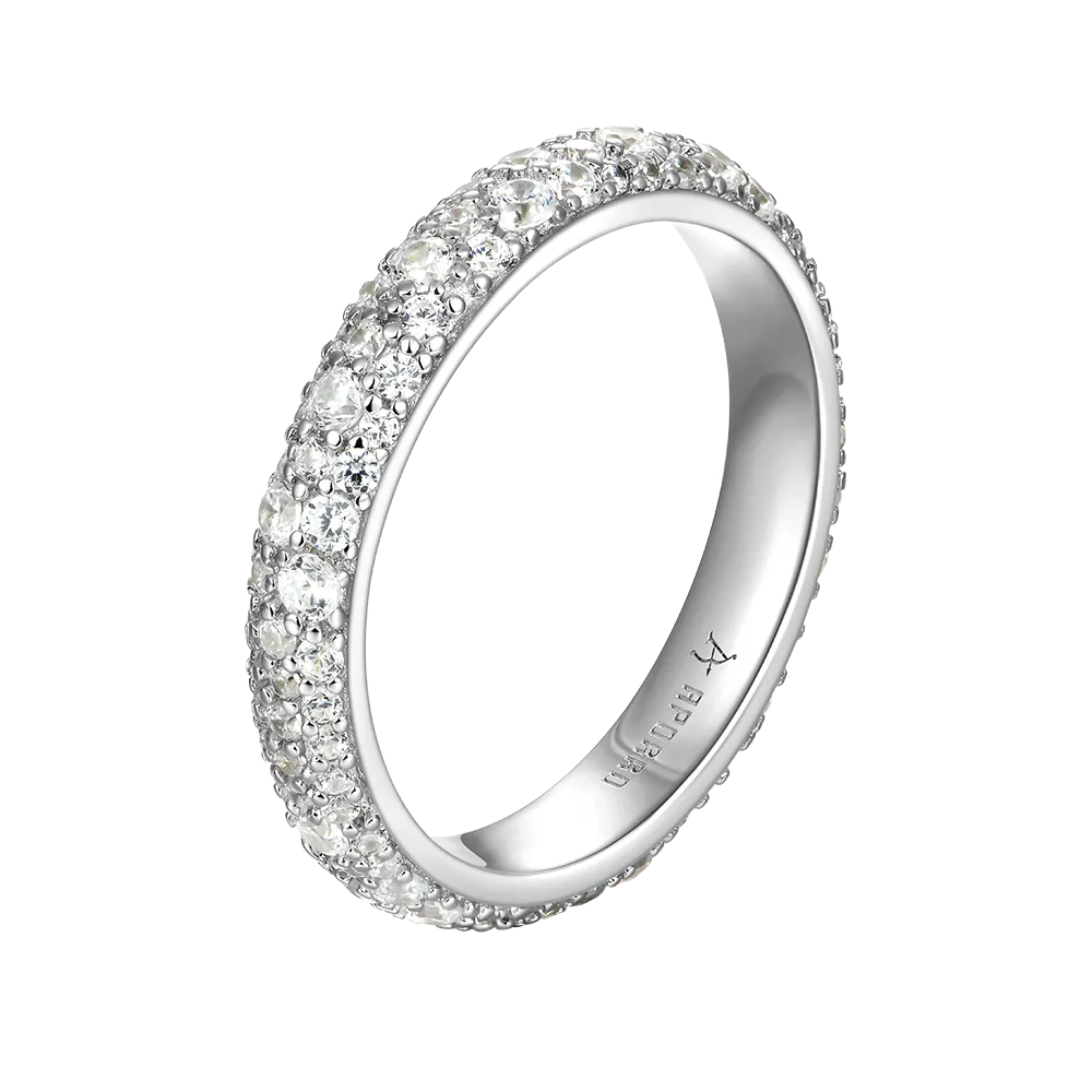 Round Pave Band Ring