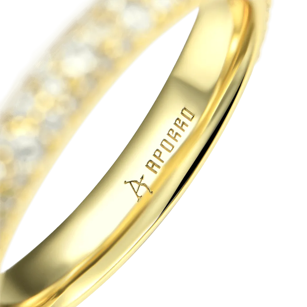 Round Pave Band Ring