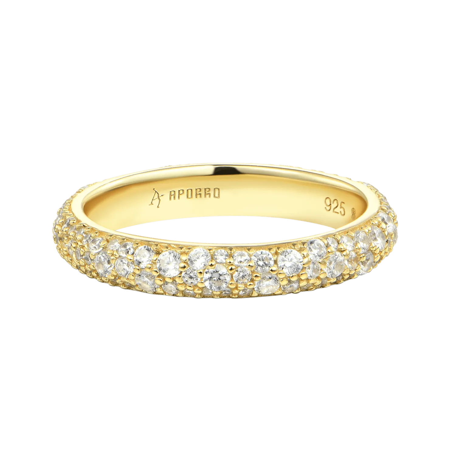 Round Pave Band Ring