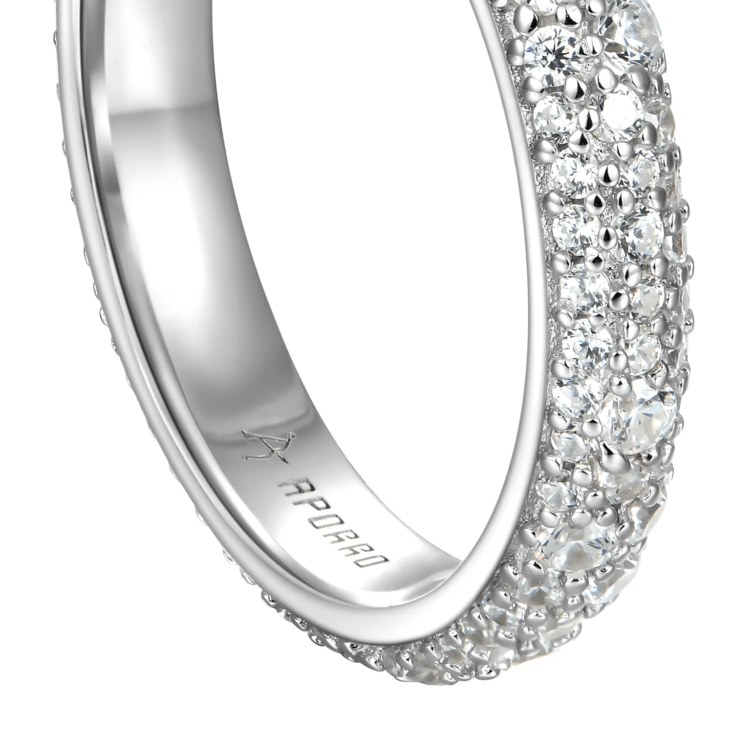 Round Pave Band Ring