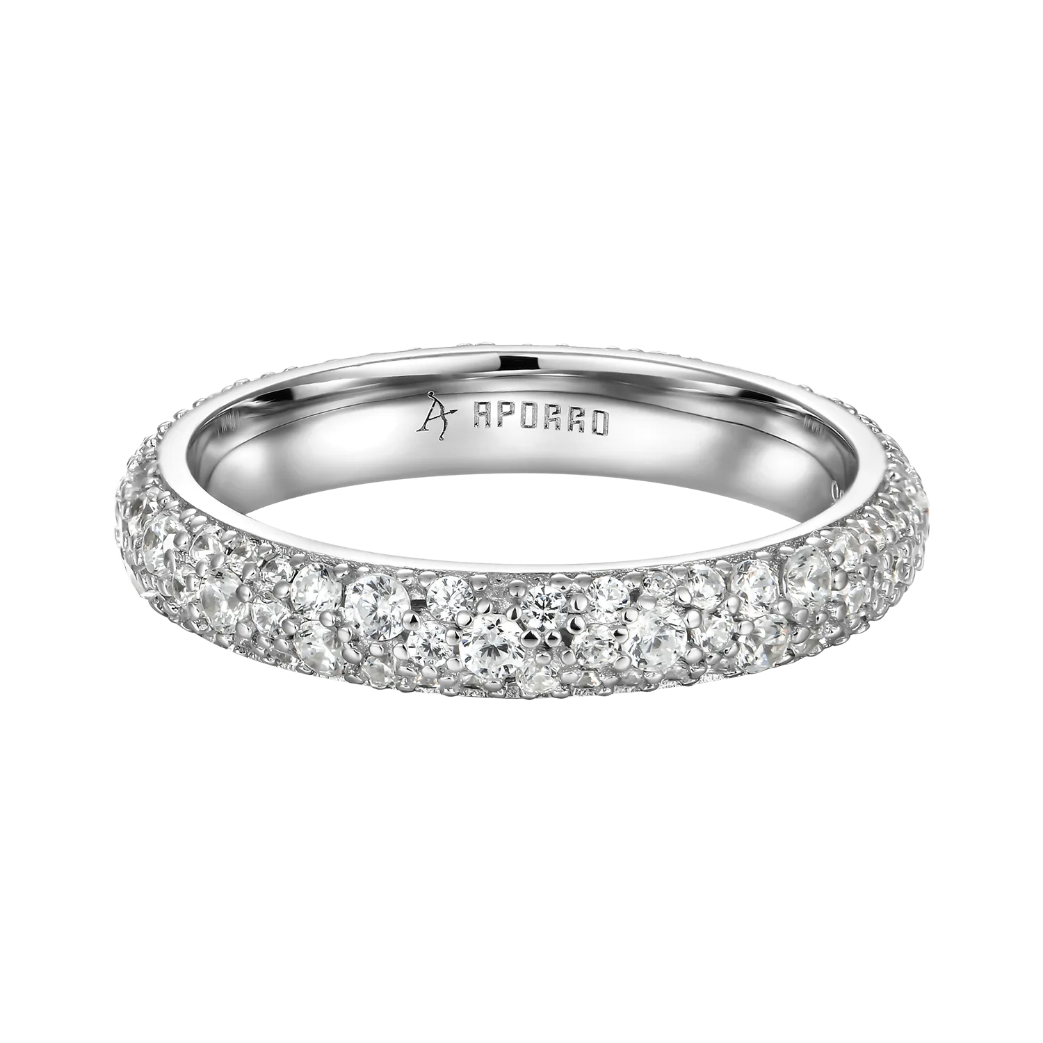 Round Pave Band Ring